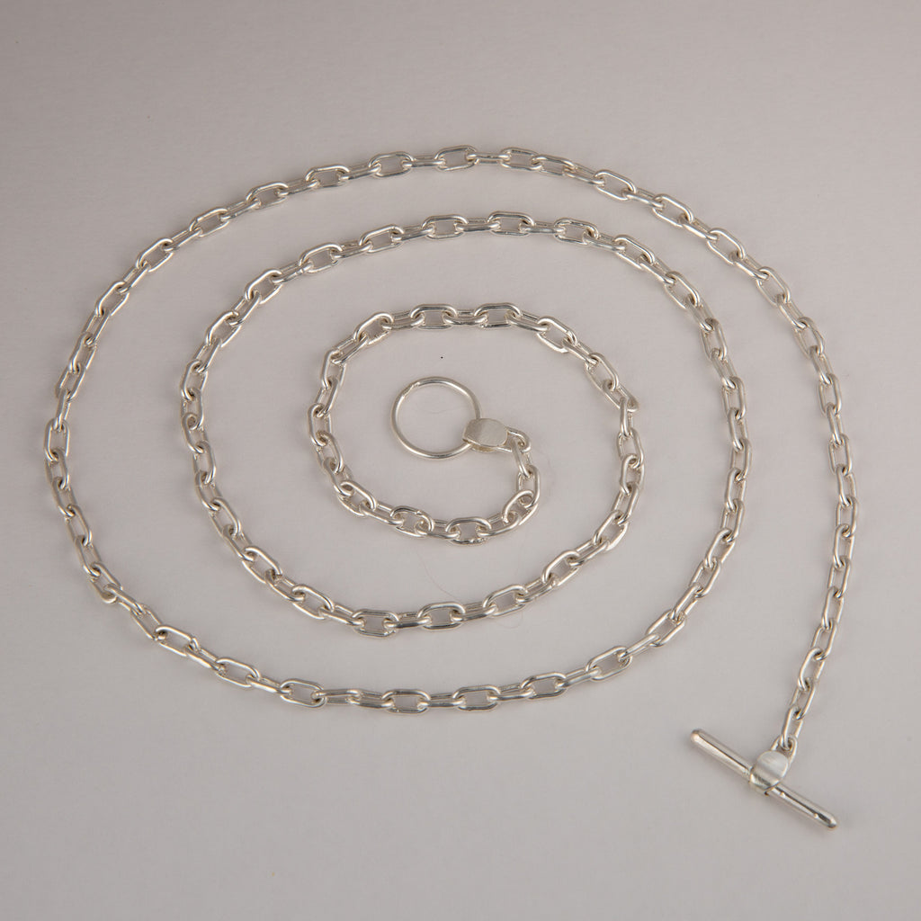 Cable Necklace in Silver