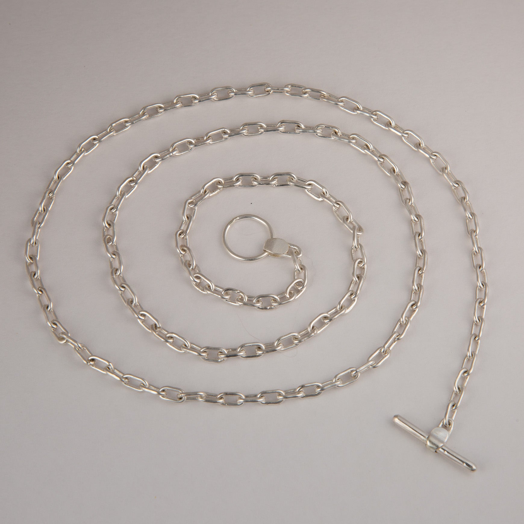 Cable Necklace in Silver