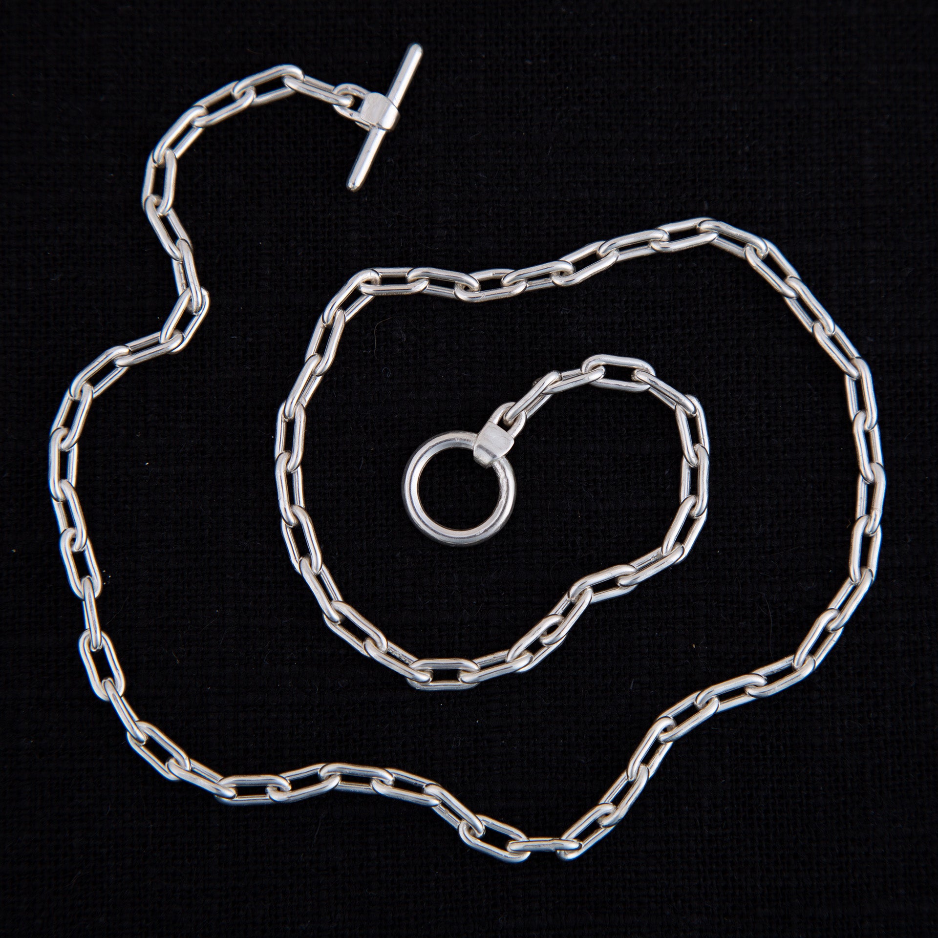 Cable Necklace in Silver 2