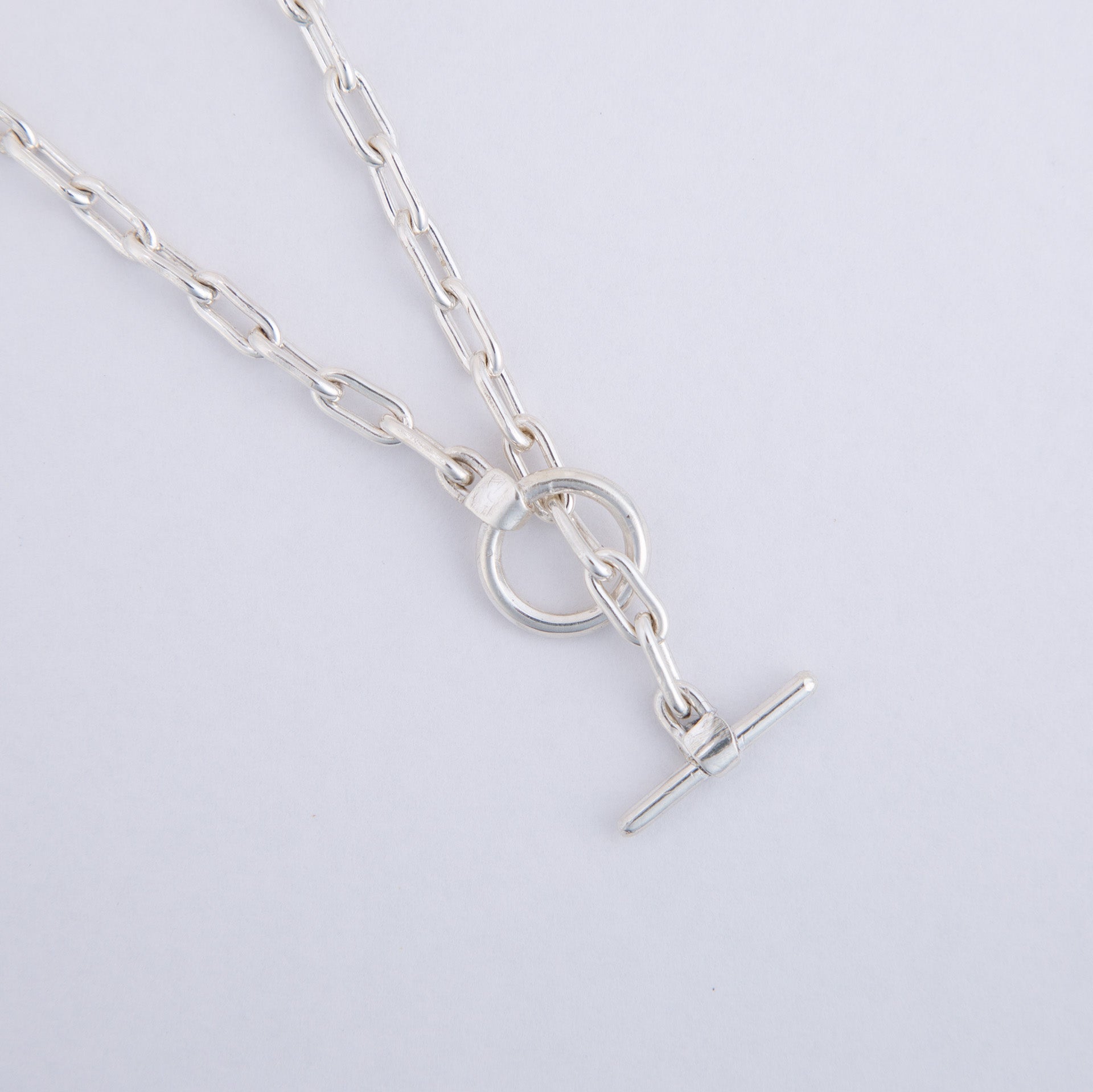 Cable Necklace in Silver 2